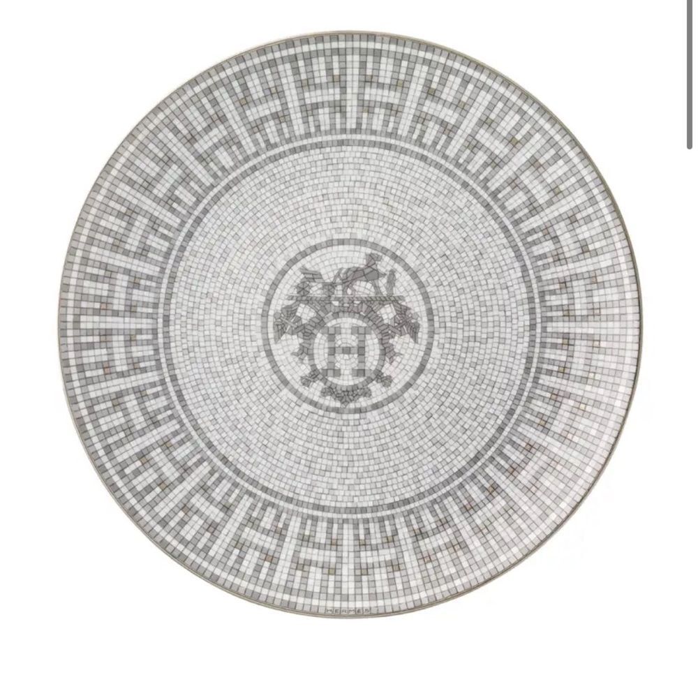 NWT HERMES MOSAIQUE AU 24 DESSERT PLATE ONE PLATE ONLY - Picture 6 of 8